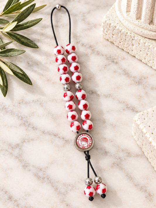Olympiacos FC Handmade Greek Football Bead Komboloi
