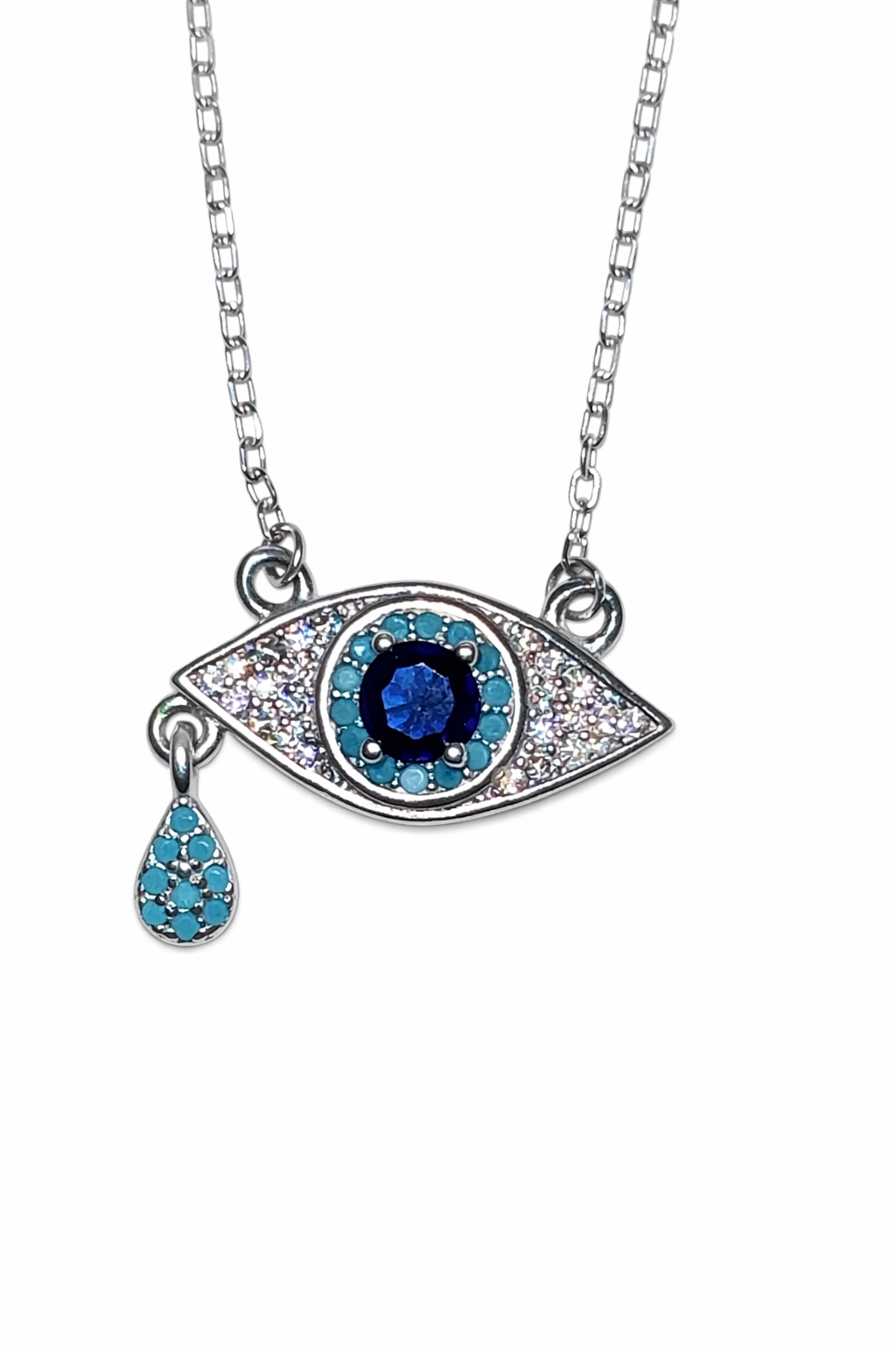 Silver 925 Evil Eye (mati) Necklace