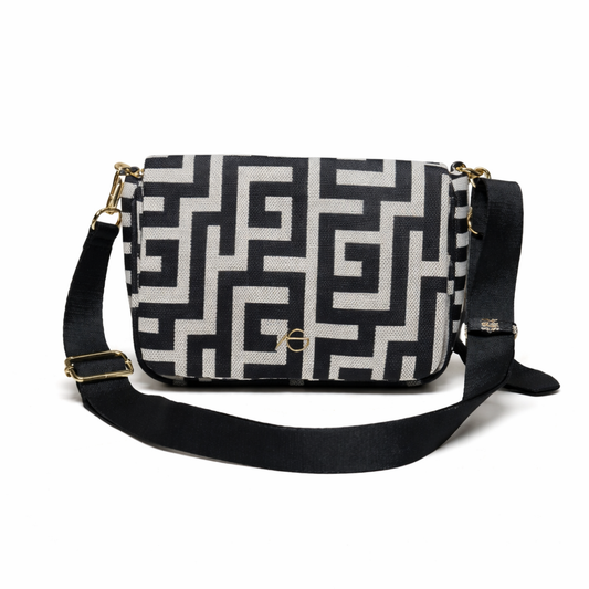 RESTOCKING SOON Aria - Greek Key Crossbody Bag Ari Giorgio