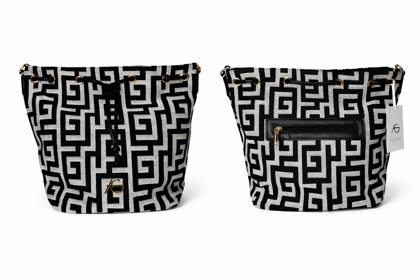 Meandros Bucket Bag By Ari Giorgio Greece