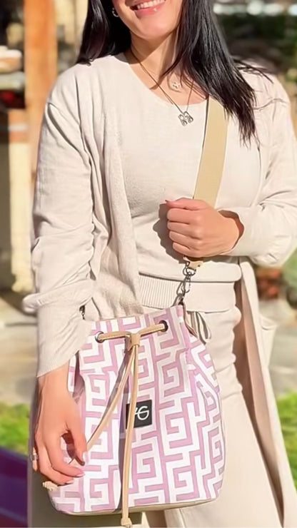 Lilac Bucket Bag By Ari Giorgio Greece