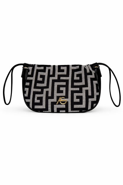 Thea Greek Key Pullside Handbag / clutch Ari Giorgio Greece