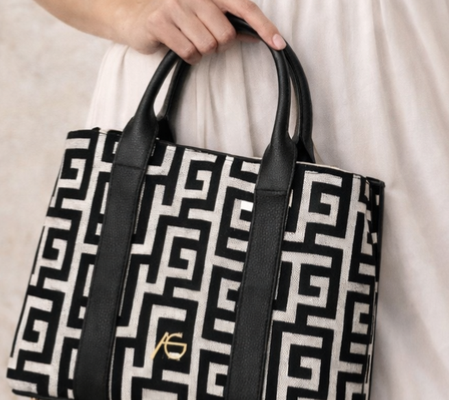 Delphi Greek Key Ari Giorgio Handbag