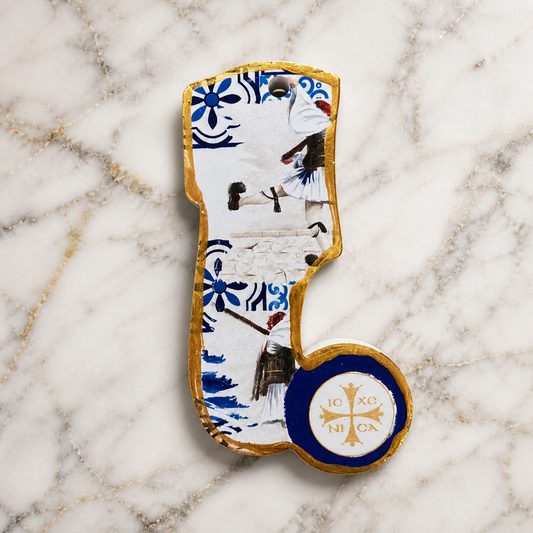 Porcelain Tsarouchi Decorative Piece – Evzone