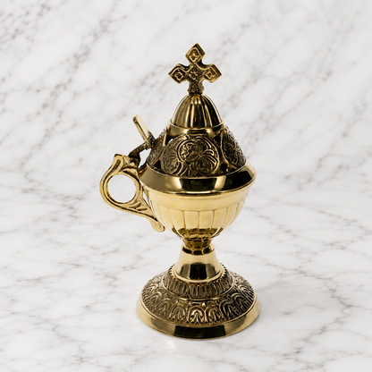 Byzantine Brass Incense Burner