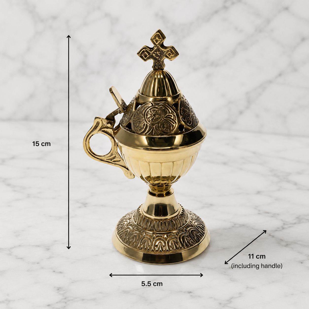 Byzantine Brass Incense Burner