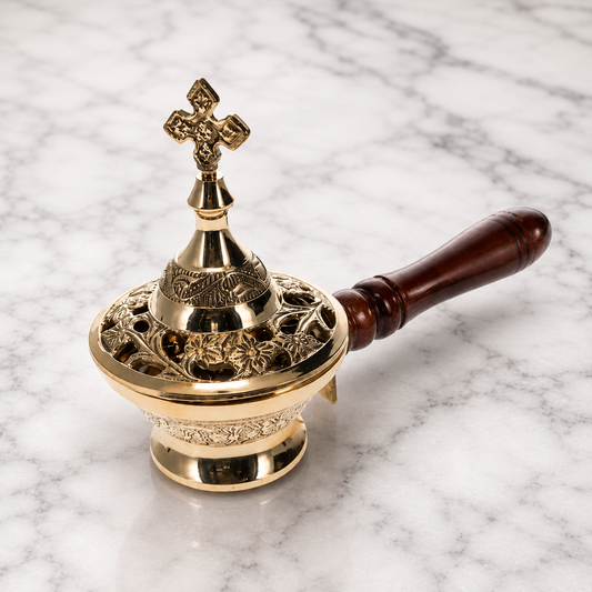 Golden Ember Incense Burner