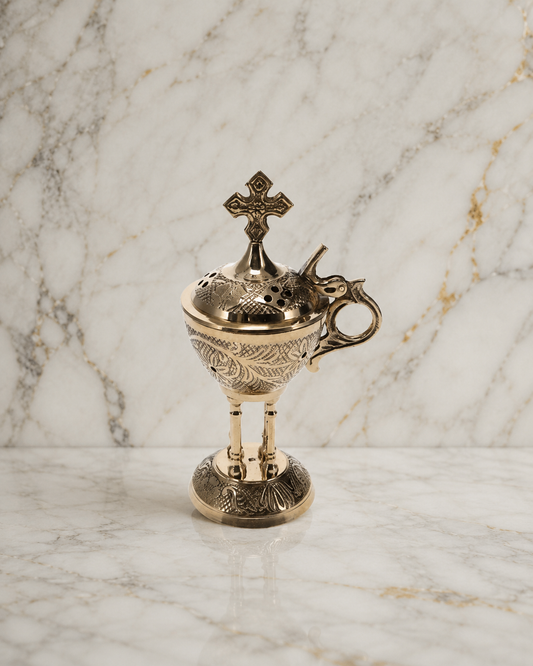 Eternal Flame Brass Incense Burner