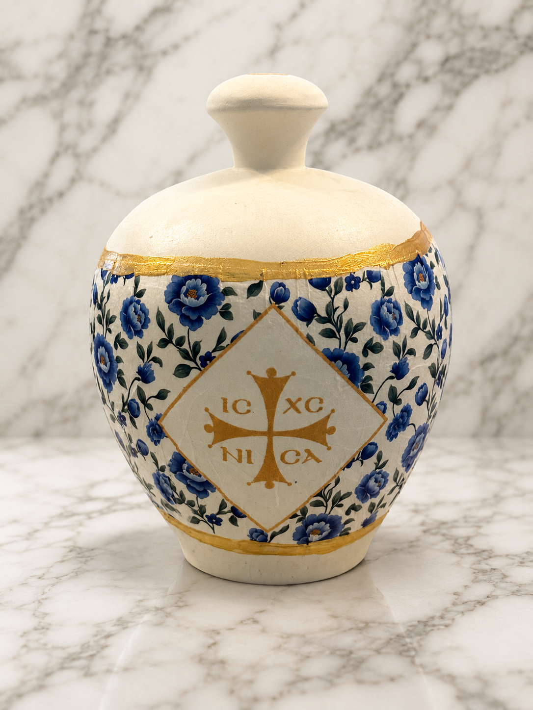 Handmade Ceramic ICXC Money Bank | Made in Greece
